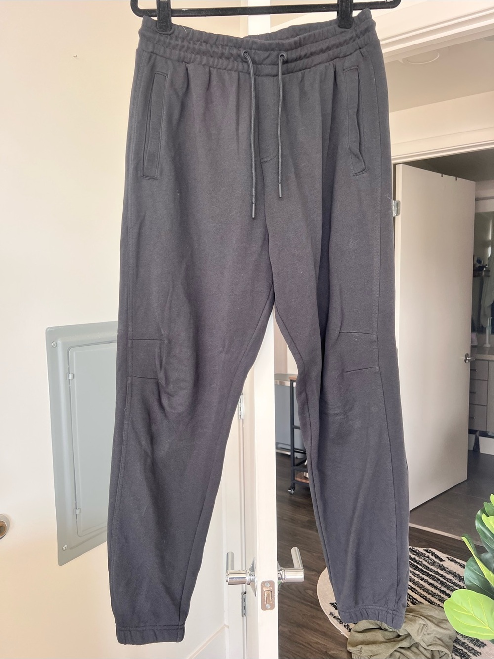 Gymshark Men's 100% Cotton Joggers Black Size M